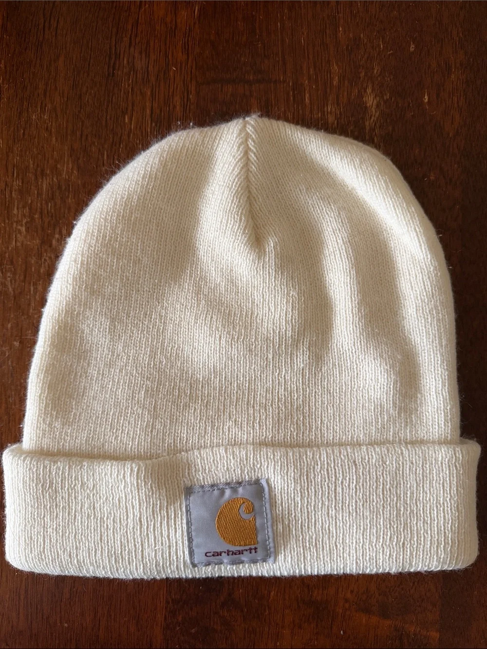 Carhartt Cream Beanie Hat